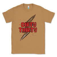 Toasted Coconut dirty thirty lightning bolt Classic Tee - MaliasSmallBusiness