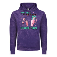 Cloud Purple mess always stressed dance mom Vintage Hoodie - MaliasSmallBusiness