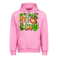 Fuchsia Pink my 1'st st patrick's day Urban Hoodie - FaDigitalArtStudio