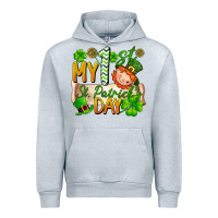 Heather Grey my 1'st st patrick's day Urban Hoodie - FaDigitalArtStudio