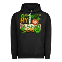 Pigment Black my 1'st st patrick's day Urban Hoodie - FaDigitalArtStudio