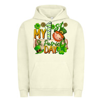 Pigment Pistachio my 1'st st patrick's day Urban Hoodie - FaDigitalArtStudio