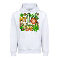 White my 1'st st patrick's day Urban Hoodie - FaDigitalArtStudio