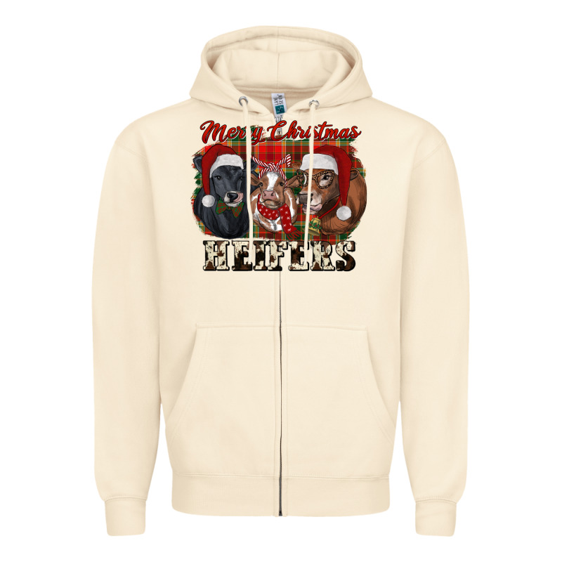 Merry Christmas Zipper Hoodie by RanaPortraitStore | Teevron