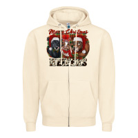 Sandshell Merry Christmas Zipper Hoodie - RanaPortraitStore
