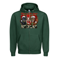 Sports Green Merry Christmas Zipper Hoodie - RanaPortraitStore
