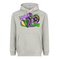 Moon Dust mardi gras heart Heavyweight Hoodie - CowGirlArtShop