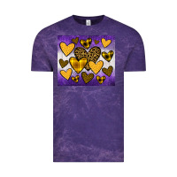 Cloud Purple lakers hearts Vintage Tee - JahusDesignShop