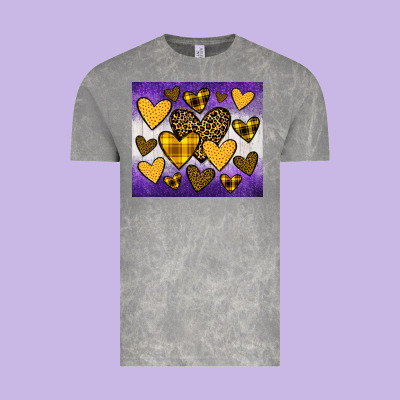 Lakers Hearts Vintage Tee Designed By Jahusdesignshop