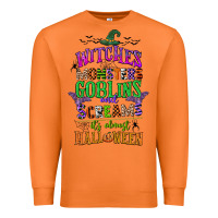 Carrot witches monsters goblins and screams its almost halloween Premium Sweatshirt - CowGirlArtShop