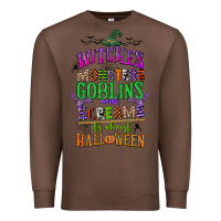 Chestnut witches monsters goblins and screams its almost halloween Premium Sweatshirt - CowGirlArtShop