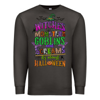 Smoke witches monsters goblins and screams its almost halloween Premium Sweatshirt - CowGirlArtShop