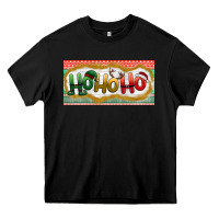 Black ho ho ho Heavy Core Tee - BundleAndBundleShop