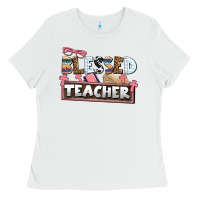 White blessed teacher Ladies Tee - AdoDesignShop