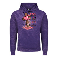 Cloud Purple valentine cross Vintage Hoodie - MaliasSmallBusiness
