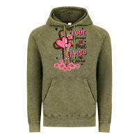 Vintage Olive valentine cross Vintage Hoodie - MaliasSmallBusiness