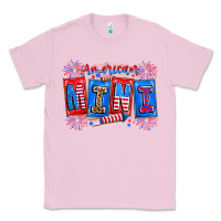 Bubblegum Pink american mini Classic Tee - CowhideDigitalArt