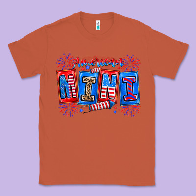 American Mini Classic Tee Designed By Cowhidedigitalart