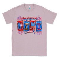 Lilac american mini Classic Tee - CowhideDigitalArt