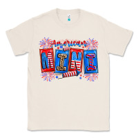 Natural american mini Classic Tee - CowhideDigitalArt