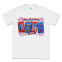 White american mini Classic Tee - CowhideDigitalArt