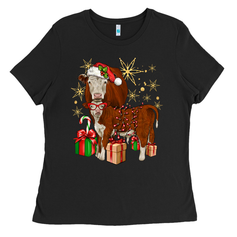 Christmas Hereford Ladies Tee by JahusDesignShop | Teevron