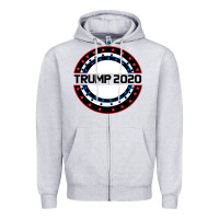 Heather Grey Trump 2020 Zipper Hoodie - Bettercallsaul