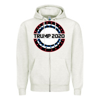 Oatmeal Heather Trump 2020 Zipper Hoodie - Bettercallsaul