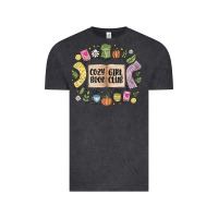 Vintage Black cozy book girl club Vintage Tee - MaliasSmallBusiness