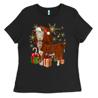 Black christmas hereford Ladies Tee - JahusDesignShop
