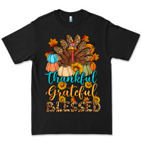 Black thankful grateful blessed turkey Premium Tee - Artiststas