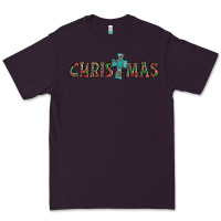 Plum christmas cross Premium Tee - AdoDesignShop