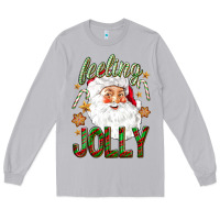 Moon Dust Feeling Jolly with Santa Long Sleeve Tee - NancyCooperArtShop