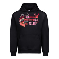 Black sloth why fall in love when you can fall asleep Urban Hoodie - FaDigitalArtStudio