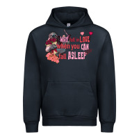 Navy sloth why fall in love when you can fall asleep Urban Hoodie - FaDigitalArtStudio