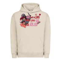Pigment French Oak sloth why fall in love when you can fall asleep Urban Hoodie - FaDigitalArtStudio