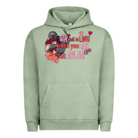 Pigment Oil Green sloth why fall in love when you can fall asleep Urban Hoodie - FaDigitalArtStudio