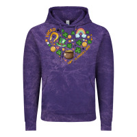Cloud Purple st patricks  hearts Vintage Hoodie - MaliasSmallBusiness