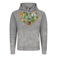 Cloud Rock st patricks  hearts Vintage Hoodie - MaliasSmallBusiness
