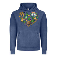 Vintage Denim st patricks  hearts Vintage Hoodie - MaliasSmallBusiness
