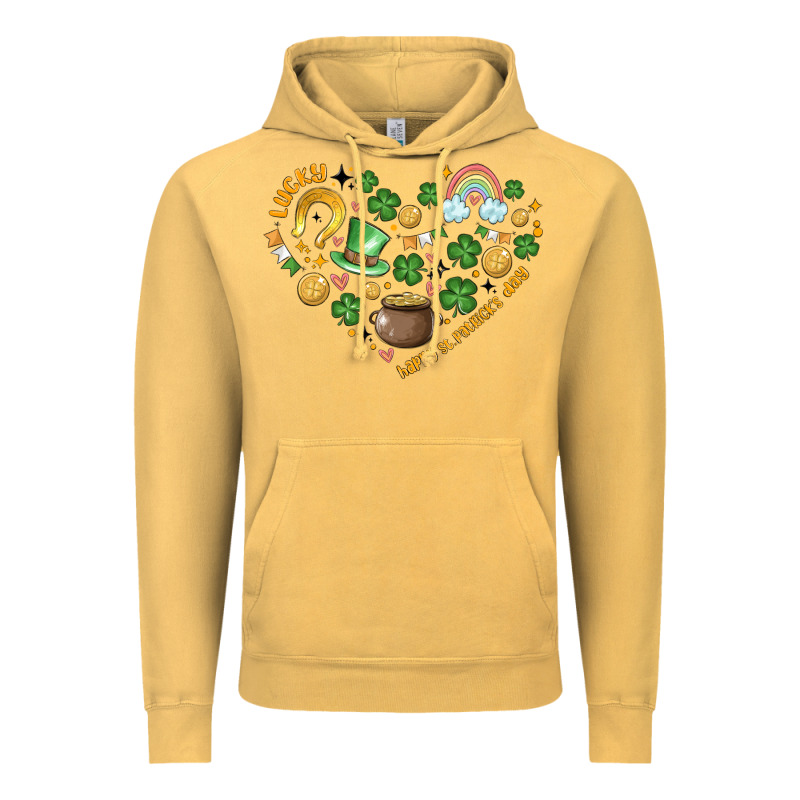 St Patricks  Hearts Vintage Hoodie by MaliasSmallBusiness | Teevron