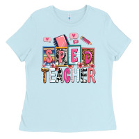 Baby Blue sped teacher Ladies Tee - AdoDesignShop