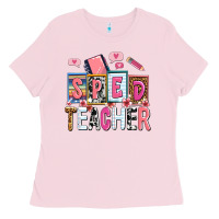 Bubblegum Pink sped teacher Ladies Tee - AdoDesignShop