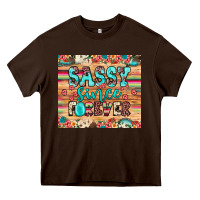 Chocolate Brown sassy since forever Heavy Core Tee - JahusDesignShop