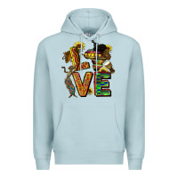 Blue Mist love juneteenth africa Premium Hoodie - CowGirlArtShop