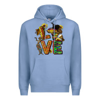 Colony Blue love juneteenth africa Premium Hoodie - CowGirlArtShop