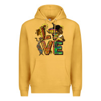 Mustard love juneteenth africa Premium Hoodie - CowGirlArtShop