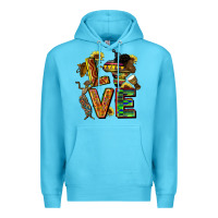 Ocean Blue love juneteenth africa Premium Hoodie - CowGirlArtShop