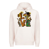 Pale Pink love juneteenth africa Premium Hoodie - CowGirlArtShop