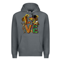 Rock love juneteenth africa Premium Hoodie - CowGirlArtShop